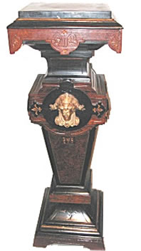 This pedestal is an example of some of the fine Victorian Antiques featured at JoanBogart.com